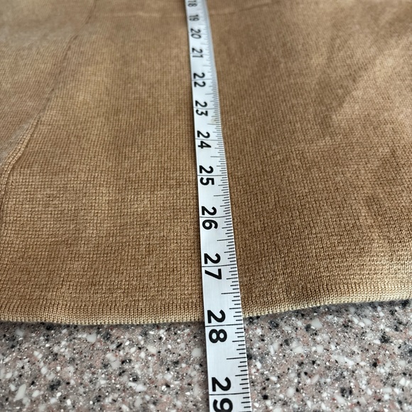 Talbots Plus 1X/ 2X  Merino Wool Knit Blazer Cardigan Tan Minimalist Old Money - Picture 12 of 12